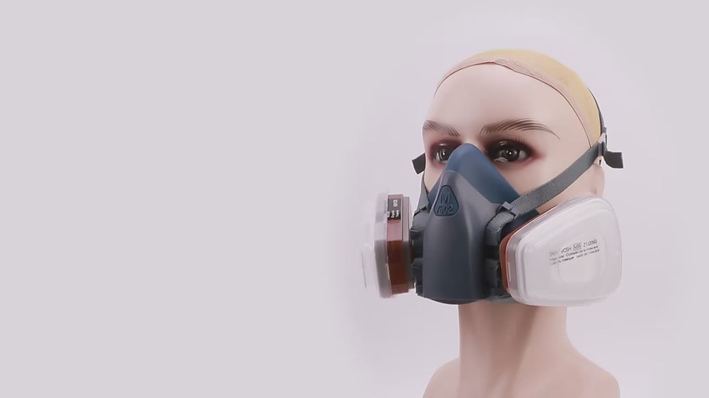 7502 Silicone Respirator Mask with Coconut Shell Activated Carbon Formaldehyde and Paint Vapor Protection